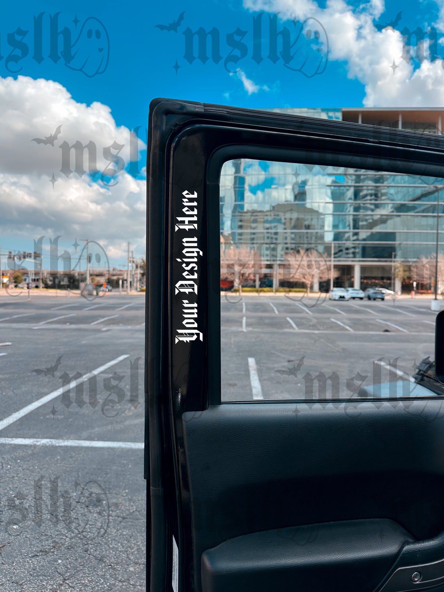 Door Vinyl Decal Mockup