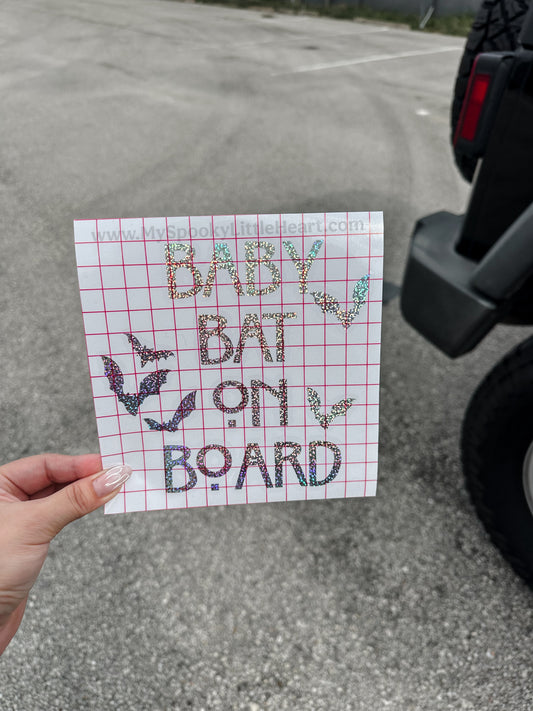 Baby Bat on Board Vinyl Decal