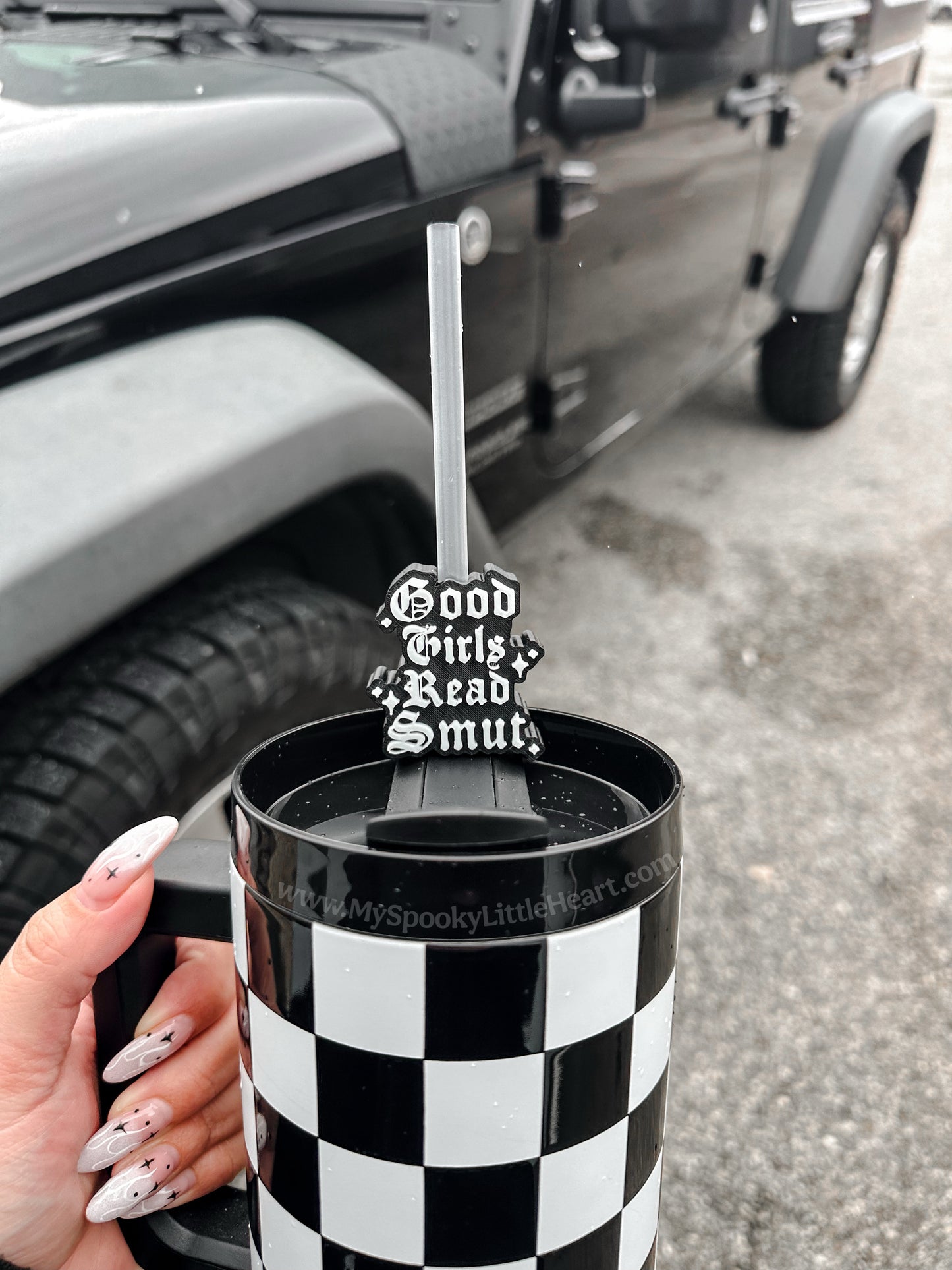 Good Girls Read Smut MSLH Exclusive 8mm and 10mm Straw Topper for Tumblers -3D PRINTED
