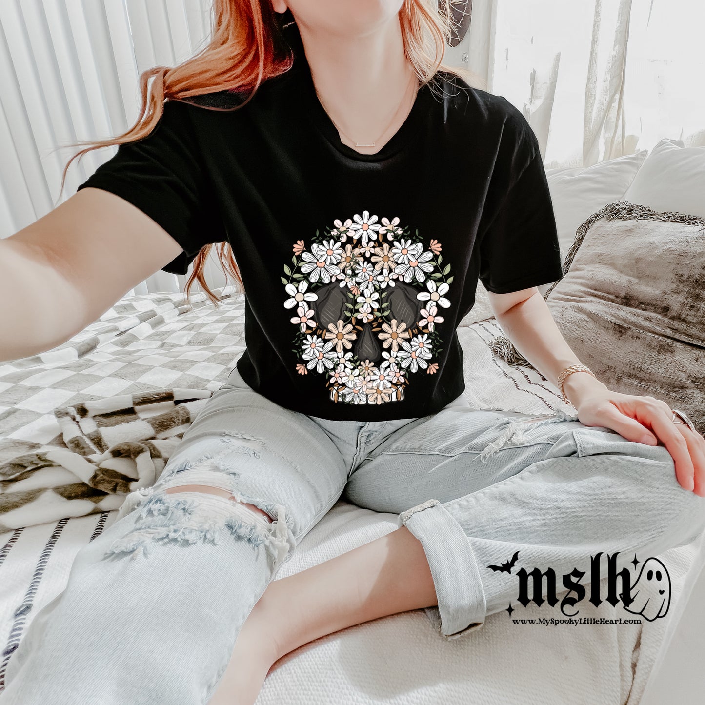 Floral Skull T-Shirt