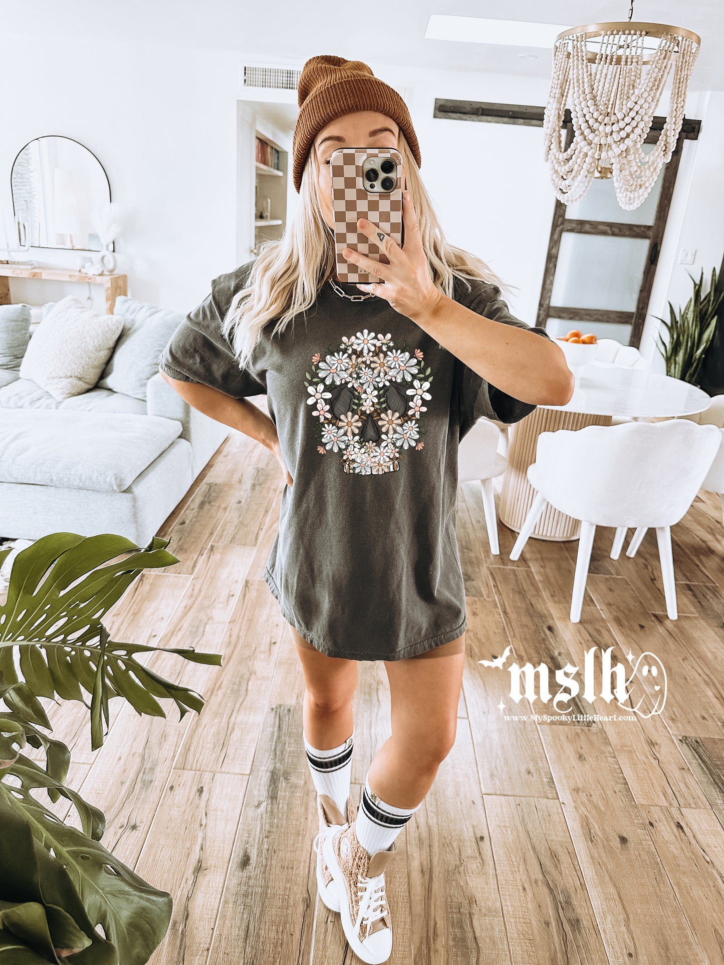 Floral Skull T-Shirt