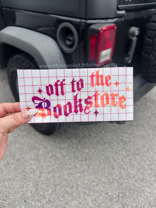 Off to the Bookstore MSLH Exclusive Vinyl Decal