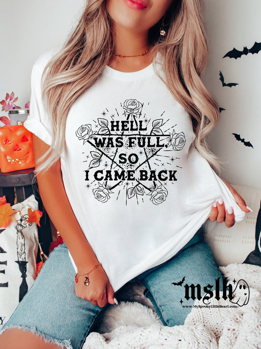 Hell was full so I came back