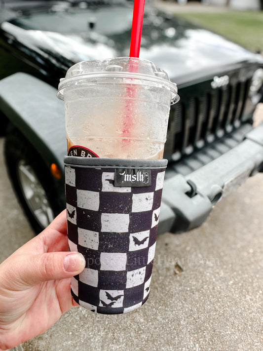 Checkered Bats 22-24oz Cup Sleeve