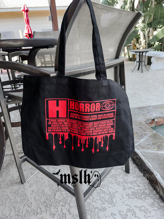 Horror Tote Bag
