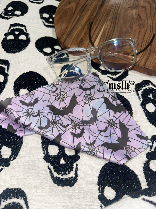 Purple Bats Lens Cleaning Cloth
