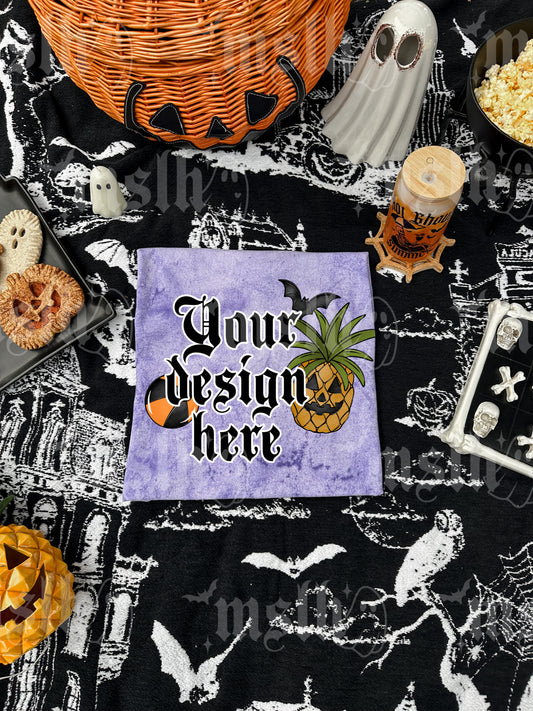 SummerWeen - Spooky Picnic Comfort Colors 1745 Amethyst Shirt Mockup
