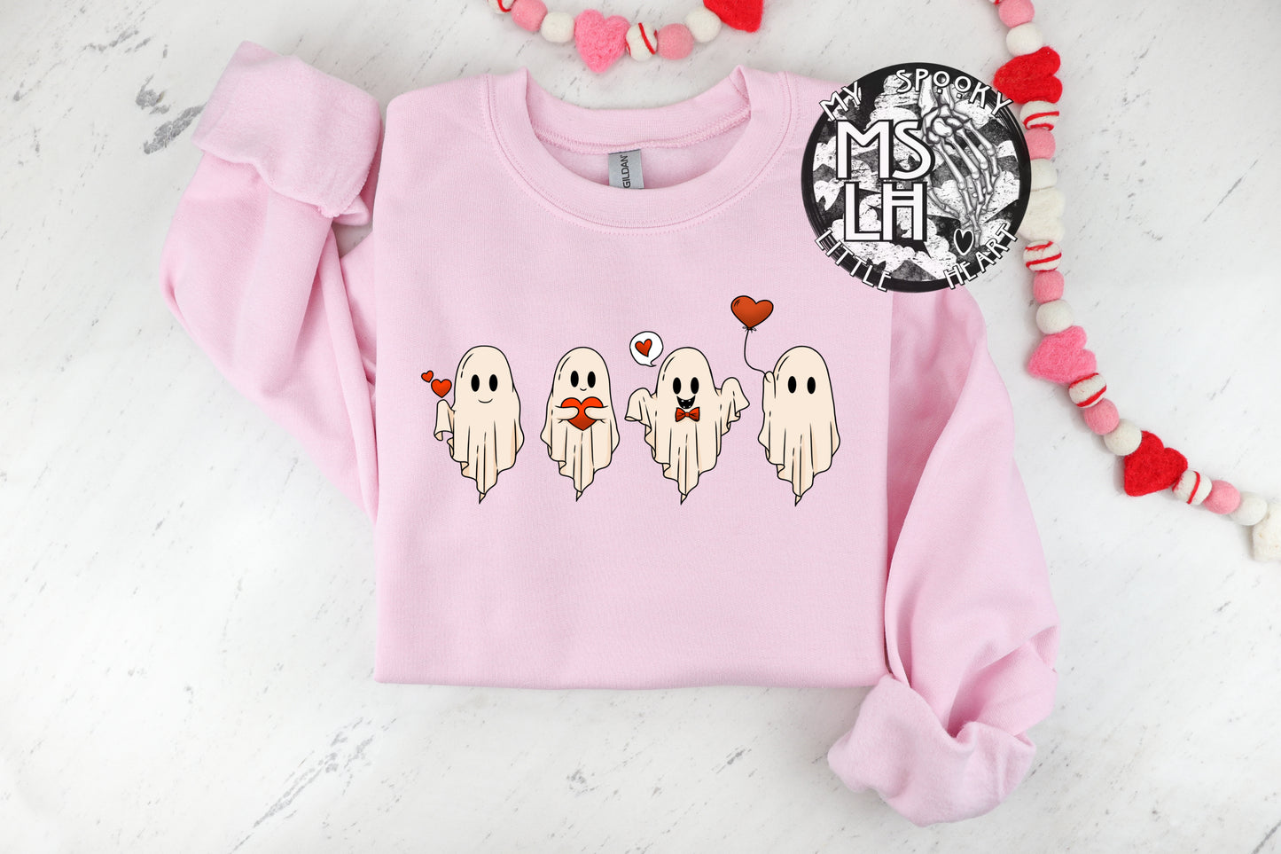 Valentine's Day Spooky Ghosts