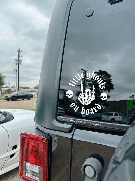 Little ghouls on board Vinyl Decal