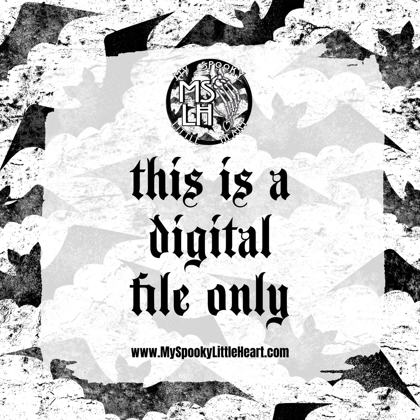 Stay Spooky Skellie Single Color PNG File