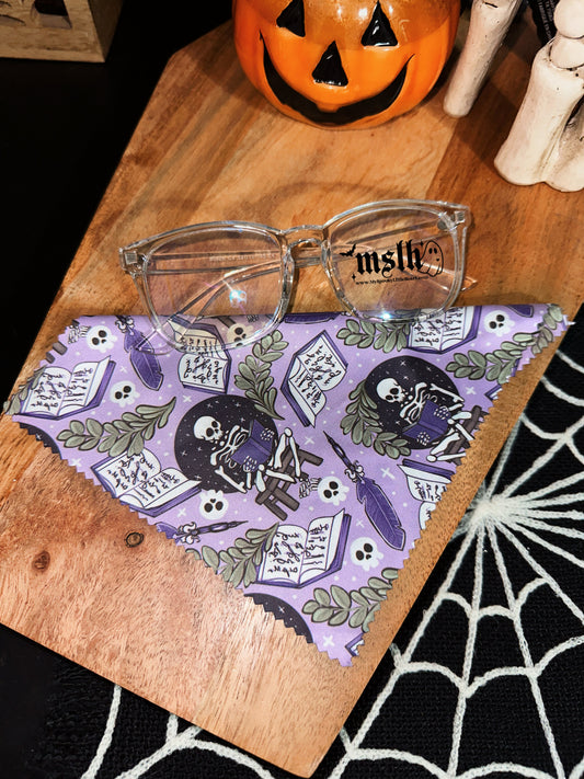 Purple Skellie Reading Lens Cleaning Cloth