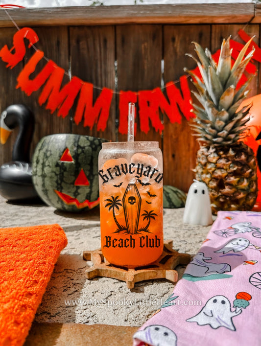 Graveyard Beach Club MSLH Exclusive 16oz Glass Cup