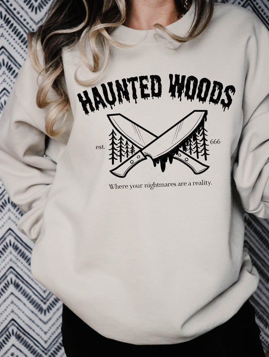 Haunted Woods Single Color PNG File