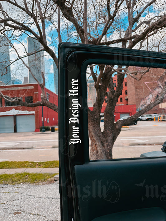 Door Frame Vinyl Decal Mockup