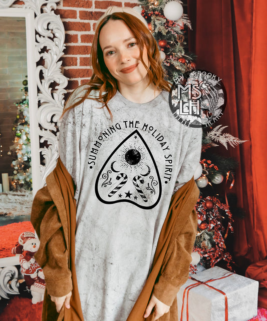 Summoning the Holiday Spirit planchette Dyed T-Shirt