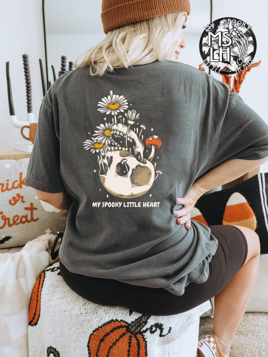 MSLH Exclusive Skull and flowers T-Shirt