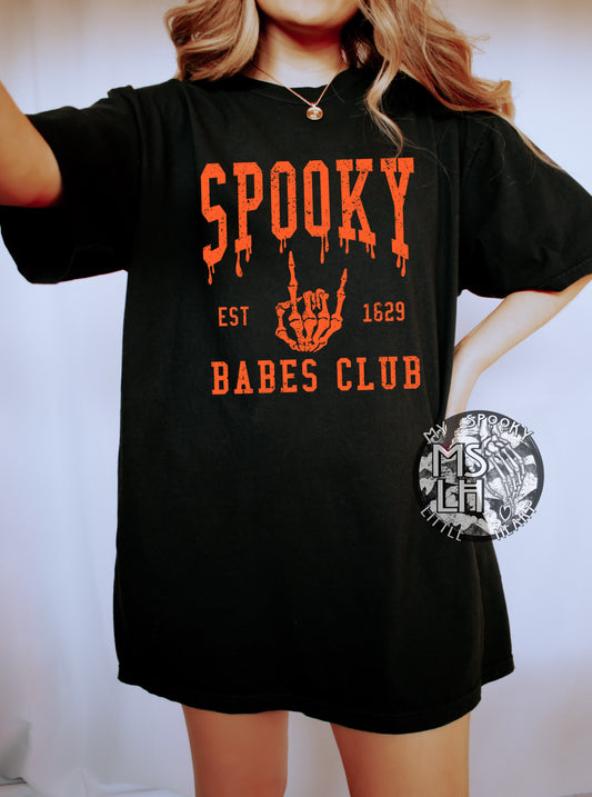Spooky Babes Club Oversized T-Shirt or Sweatshirt