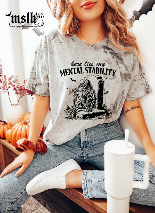 Here lies my Mental Health