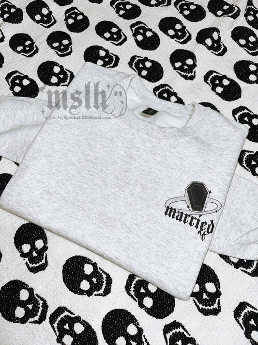 Married AF Coffin Ring (Pocket Print design on garment)