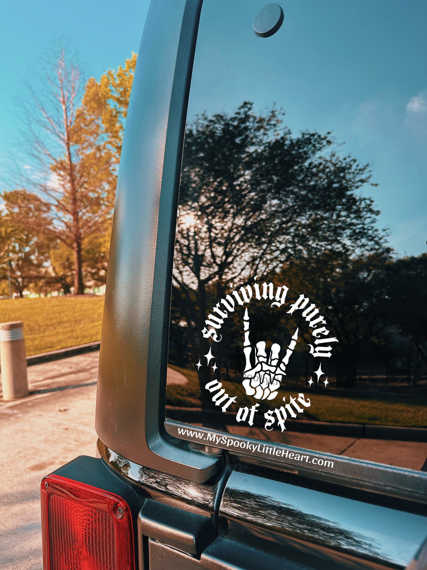 Surviving Purely out of Spite Vinyl Decal
