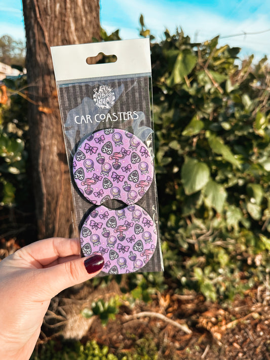 Pastel Goth Potions Set of 2 Car Coasters