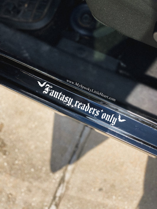 Fantasy readers only Vinyl Decal