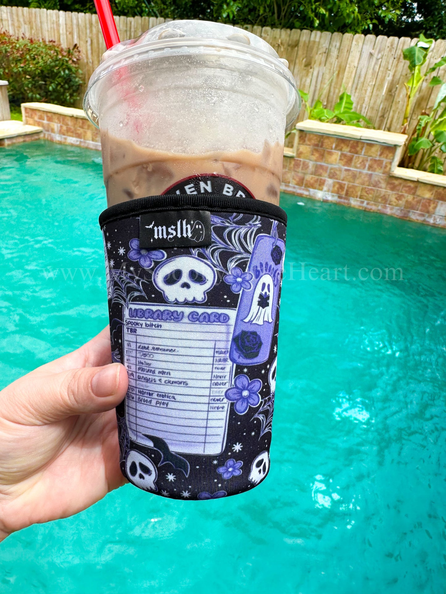 Bookish Library Card 22-24oz Cup Sleeve