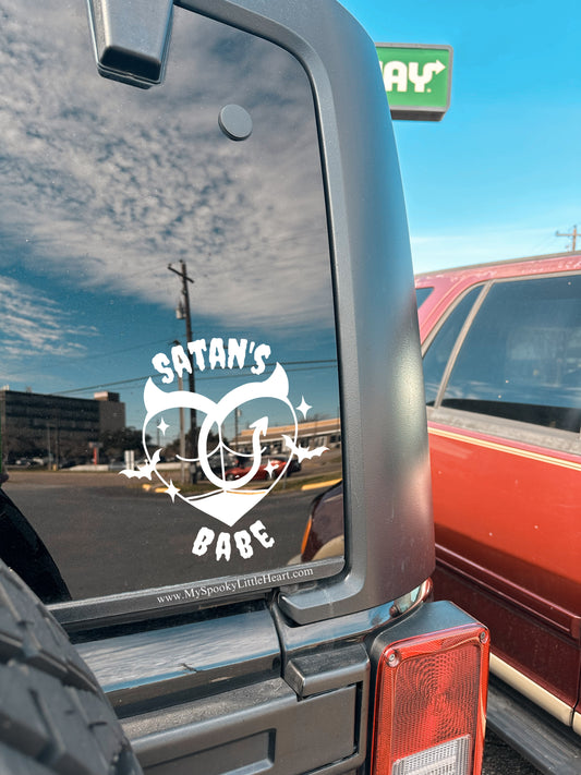 Satan's Babe Vinyl Decal