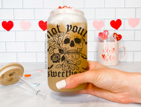 Exclusive Not Your Sweetheart 16oz Frosted Glass Cup