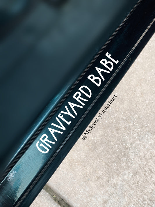 Graveyard babe Vinyl Decal