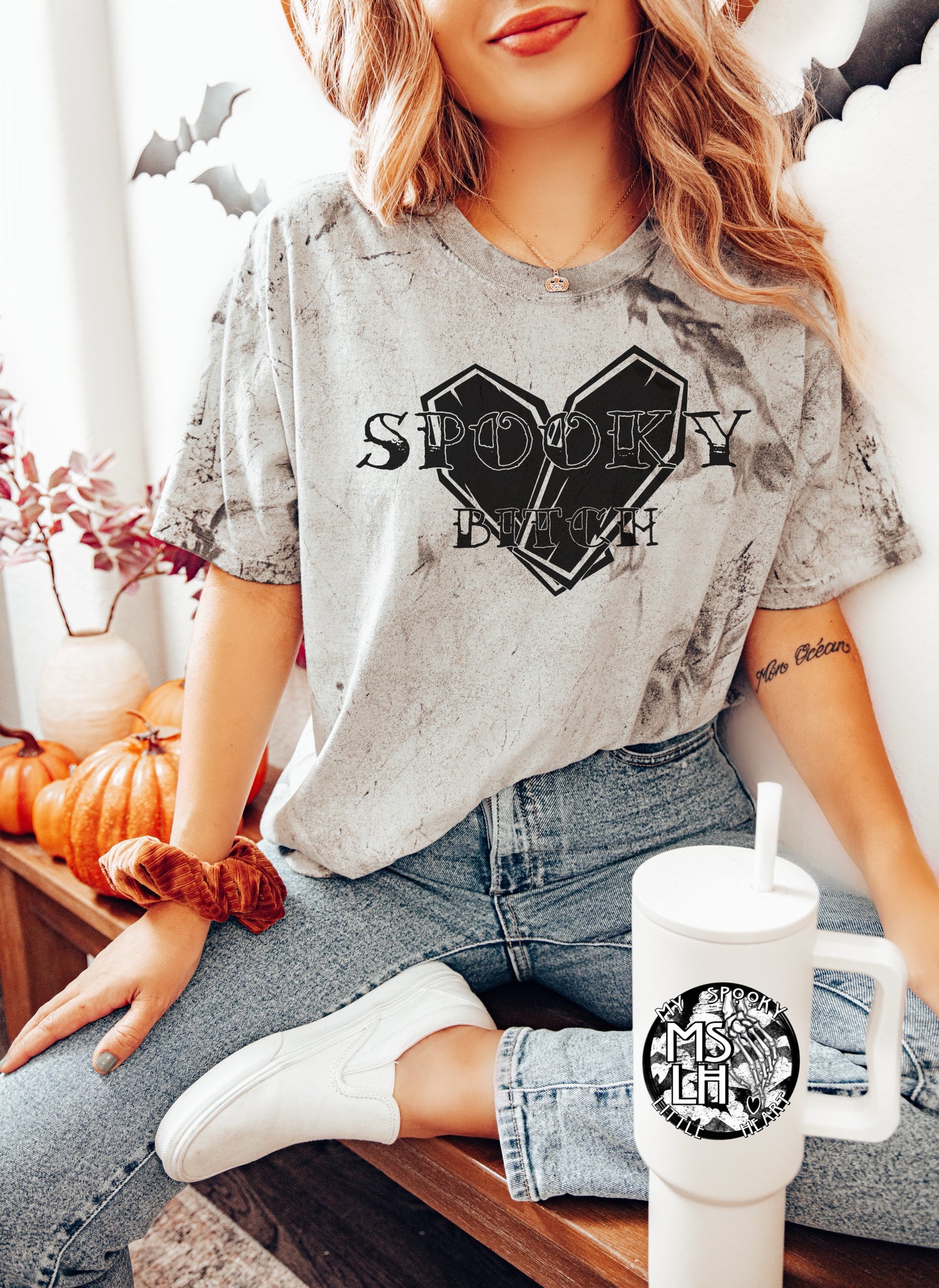 Spooky Bitch Dyed T-Shirt