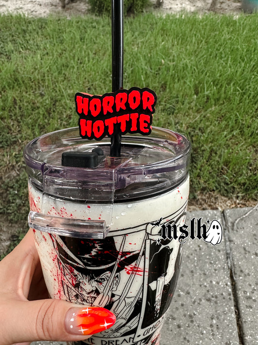 Horror Hottie MSLH Exclusive 8mm and 10mm Straw Topper for Tumblers -3D PRINTED
