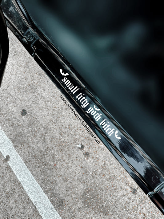 Small Titty Goth Bitch Vinyl Decal