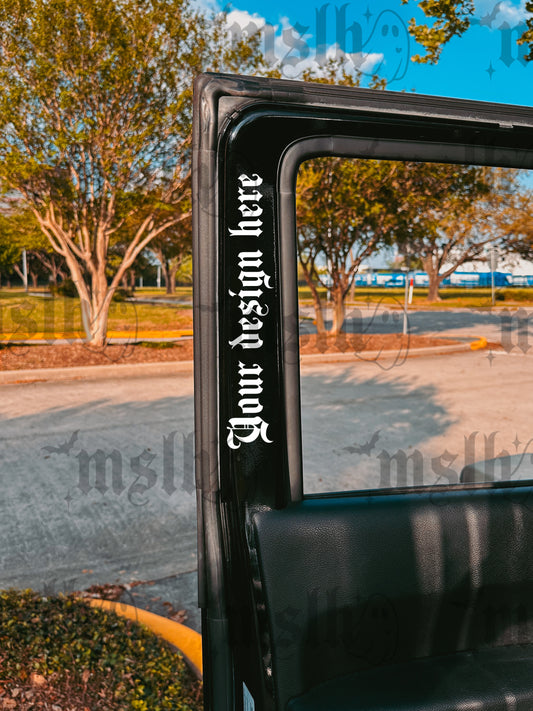 Black SUV Door Decal Mockup