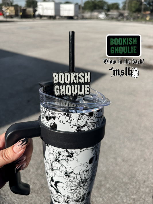 Bookish Ghoulie MSLH Exclusive 8mm and 10mm Straw Topper for Tumblers -3D PRINTED