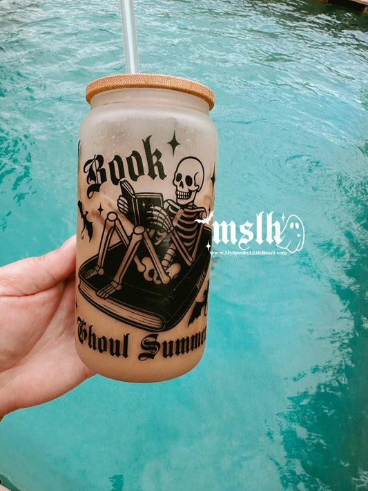 Book Ghoul Summer MSLH Exclusive 16oz Frosted Glass Cup