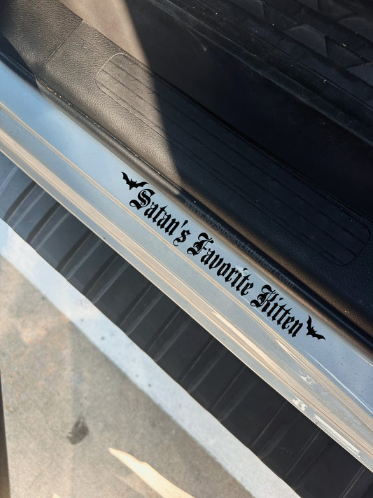 Satan's Favorite Kitten bats Vinyl Decal