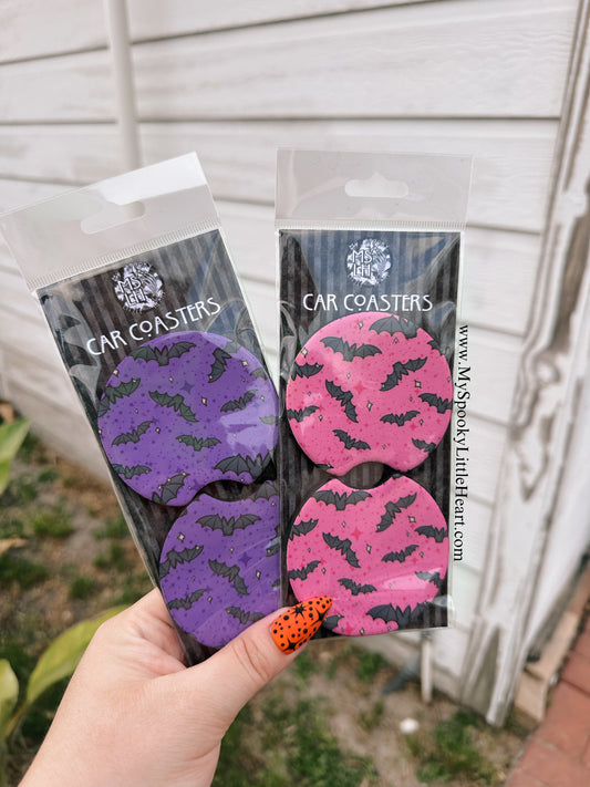 Bats and Stars MSLH Exclusive Set of 2 Car Coasters