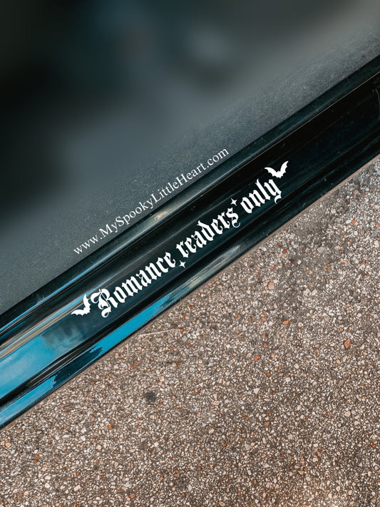 Romance readers only Vinyl Decal