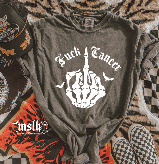 Fuck Cancer Middle Finger PNG File