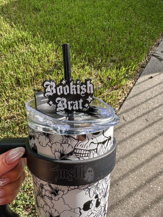 Bookish Brat MSLH Exclusive 8mm and 10mm Straw Topper for Tumblers -3D PRINTED