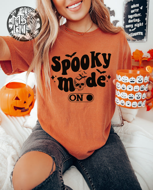 Spooky Mode on, Yam Color Shirt