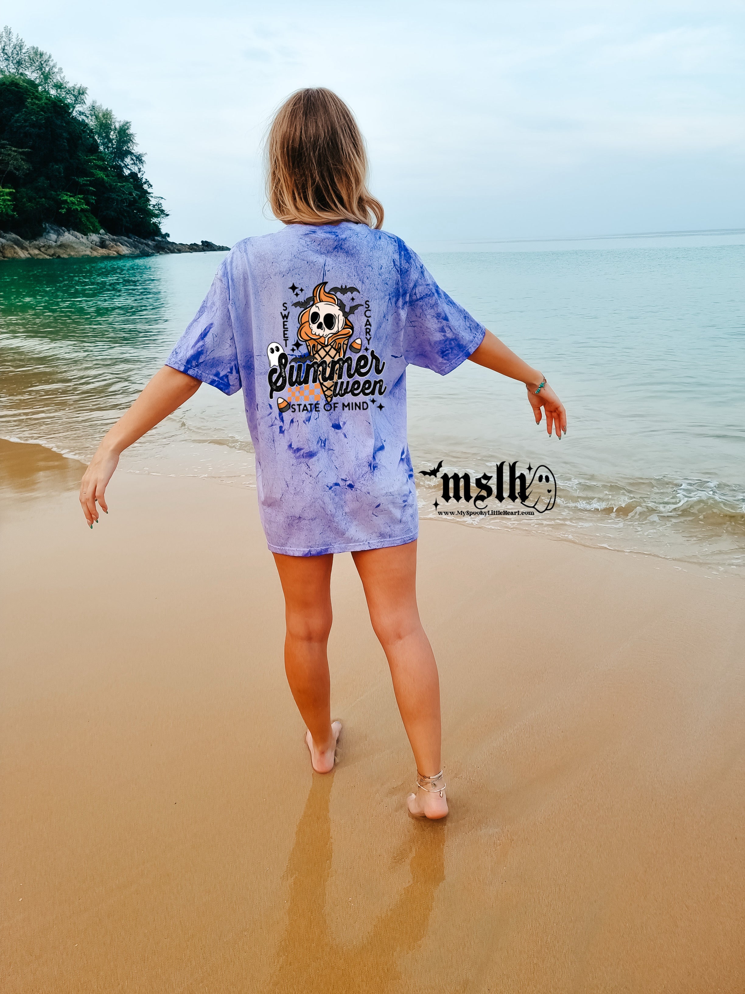 SAPEur 10thアニバーサリー　ハロウィンL/S tee ホワイトL Summerween state of mind – My Spooky Little Heart, LLC