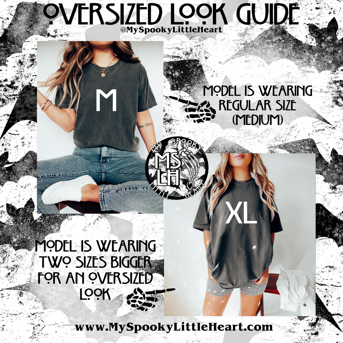 MSLH Exclusive Skull and flowers T-Shirt