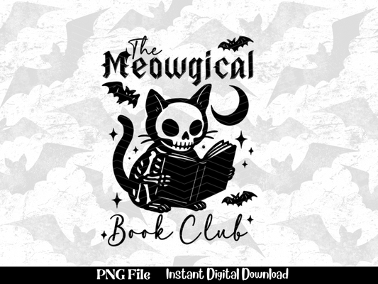 The Meowgical Book Club PNG File