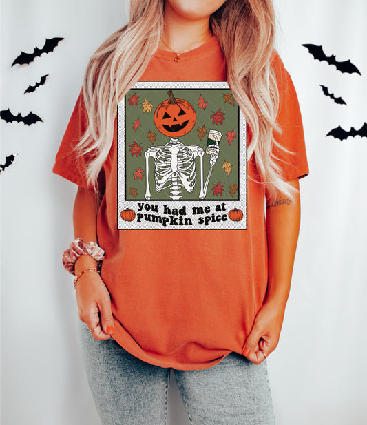 Skellie Pumpkin Spice Full Color PNG File