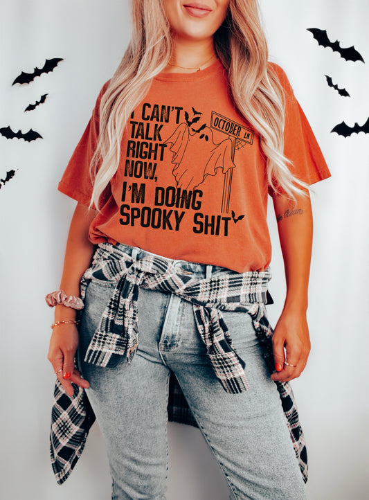 I can't talk right now, i'm doing spooky shit PNG File