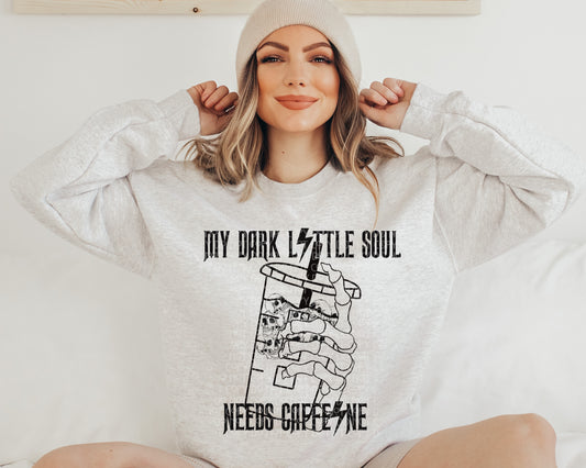 My Dark Little Soul Needs Caffeine PNG File