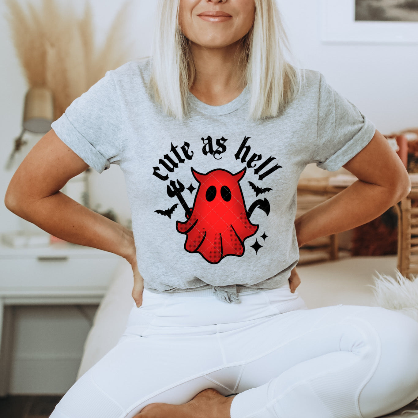 Cute as Hell Ghost PNG File
