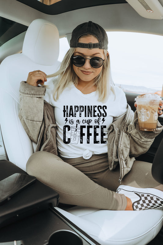 Happiness is a cup of Coffee PNG File